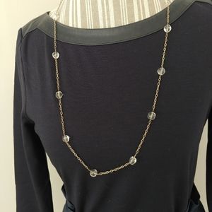 Delicate sterling and glass necklace